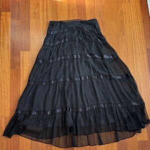 Laundry Elegant Black Women's Skirt Long